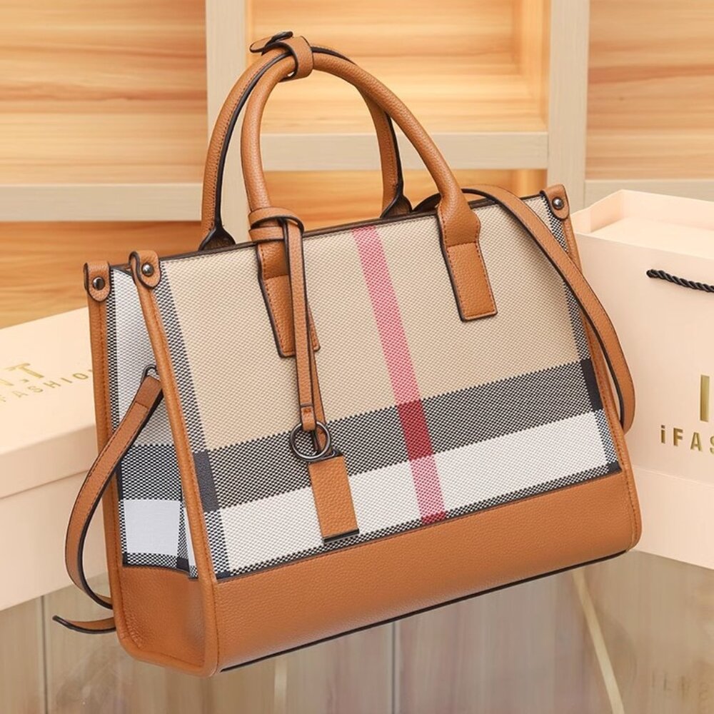 Genuine leather large capacity tote bag premium lady handbag, large shoulder bag
